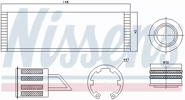 NISSENS OSUSZACZ KLIMATYZACJI 95515 