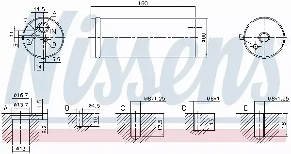 NISSENS OSUSZACZ KLIMATYZACJI 95524 