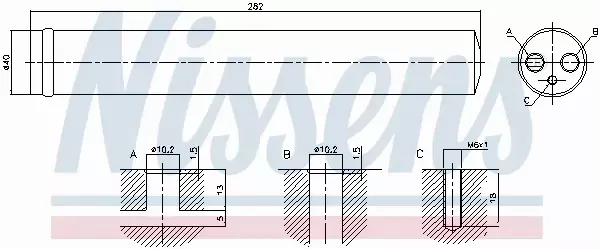 NISSENS OSUSZACZ KLIMATYZACJI 95525 