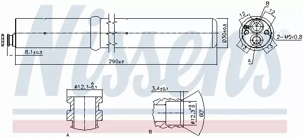 NISSENS OSUSZACZ KLIMATYZACJI 95555 