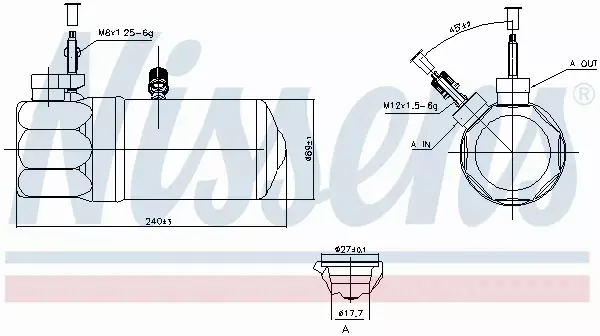 NISSENS OSUSZACZ KLIMATYZACJI 95572 