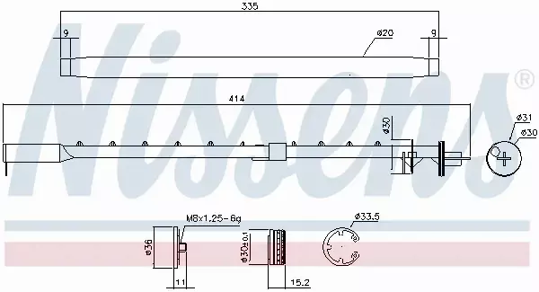 NISSENS OSUSZACZ KLIMATYZACJI 95580 