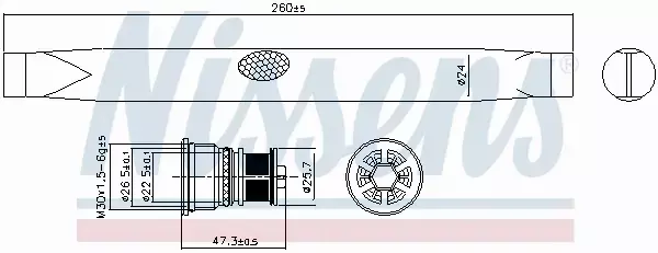 NISSENS OSUSZACZ KLIMATYZACJI 95762 