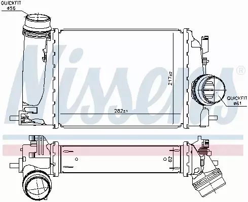 NISSENS CHŁODNICA INTERCOOLER 961120 
