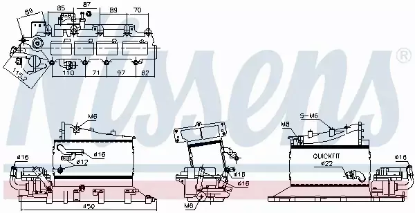 NISSENS INTERCOOLER 961181 