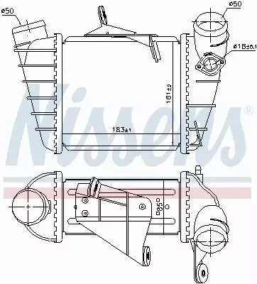 NISSENS CHŁODNICA INTERCOOLER 961200 