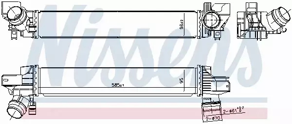 NISSENS CHŁODNICA INTERCOOLER 961233 