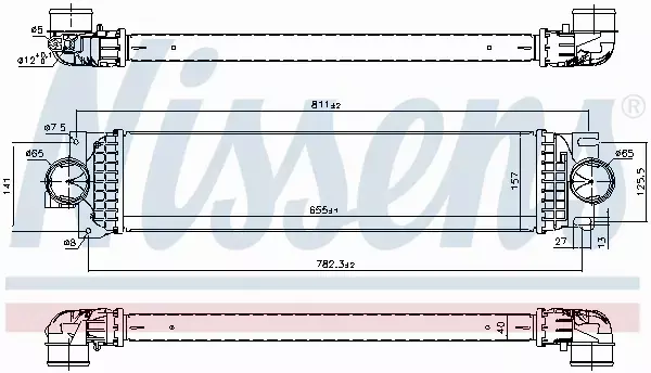 NISSENS INTERCOOLER 961236 