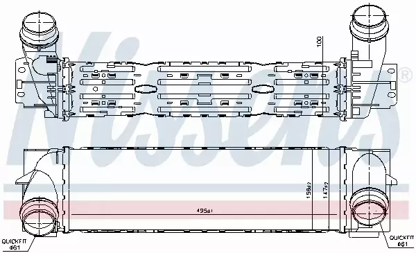 NISSENS CHŁODNICA INTERCOOLER 961244 