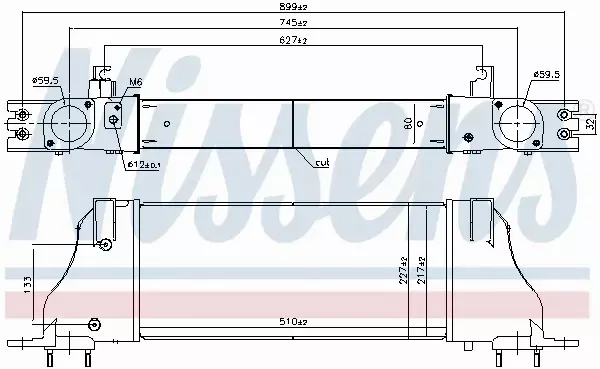 NISSENS CHŁODNICA INTERCOOLER 961251 