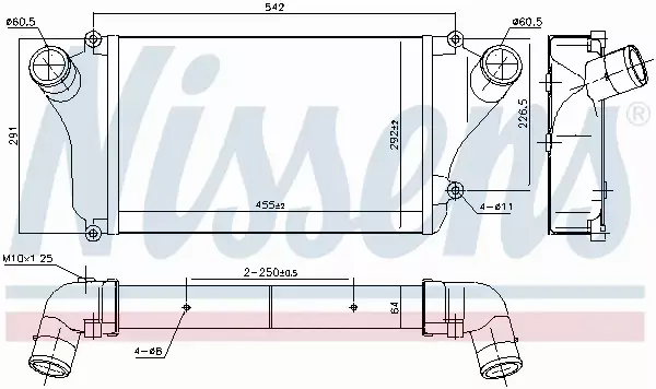 NISSENS INTERCOOLER 961301 