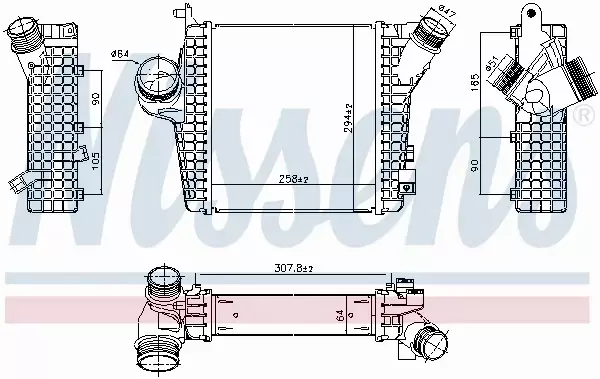 NISSENS CHŁODNICA INTERCOOLER 961305 