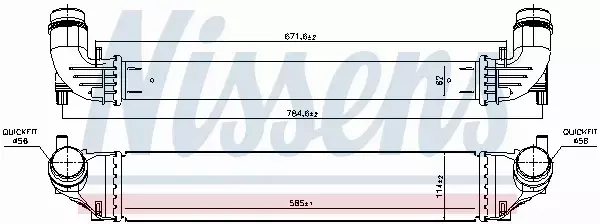 NISSENS CHŁODNICA INTERCOOLER 96141 