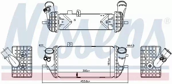 NISSENS CHŁODNICA INTERCOOLER 96144 