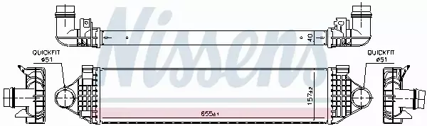 NISSENS INTERCOOLER 961476 