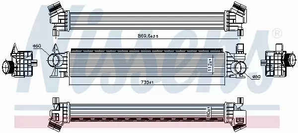 NISSENS CHŁODNICA INTERCOOLER 961479 