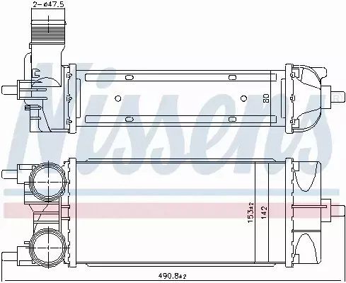 NISSENS CHŁODNICA INTERCOOLER 961485 