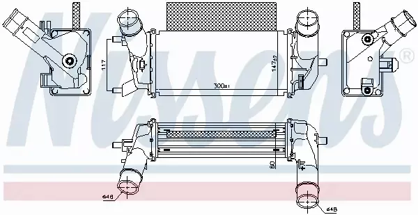 NISSENS CHŁODNICA INTERCOOLER 961486 