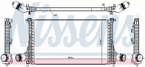 NISSENS CHŁODNICA INTERCOOLER 961502 