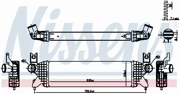 NISSENS INTERCOOLER 961507 