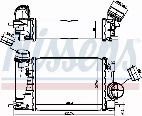 NISSENS INTERCOOLER 961521 