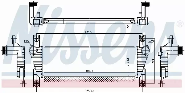 NISSENS INTERCOOLER 961581 