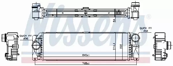 NISSENS CHŁODNICA INTERCOOLER 961597 