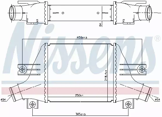 NISSENS CHŁODNICA INTERCOOLER 96163 