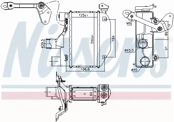 NISSENS CHŁODNICA INTERCOOLER 96164 