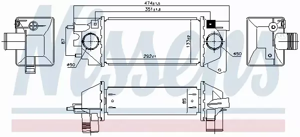 NISSENS INTERCOOLER 96171 