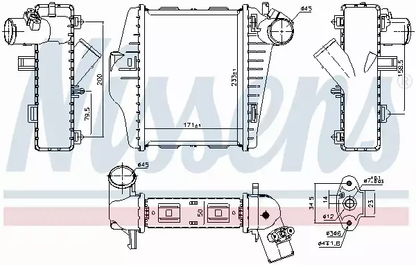 NISSENS CHŁODNICA INTERCOOLER 96177 