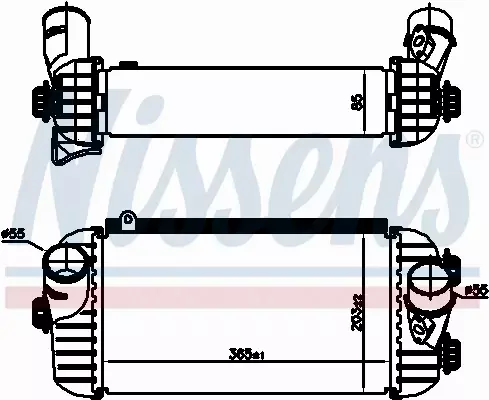 NISSENS CHŁODNICA INTERCOOLER 96187 