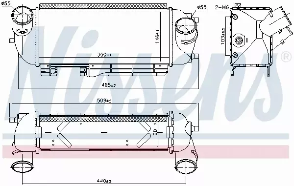 NISSENS CHŁODNICA INTERCOOLER 96192 