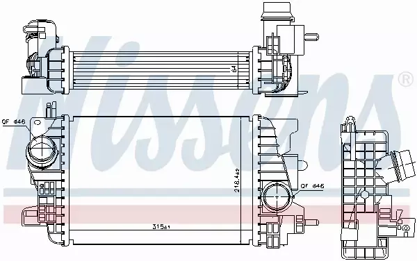 NISSENS INTERCOOLER 96197 