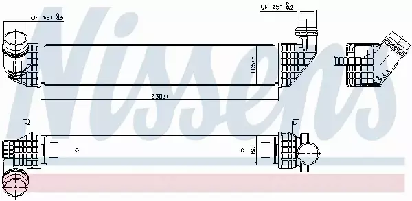 NISSENS INTERCOOLER 96200 