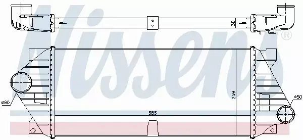 NISSENS CHŁODNICA INTERCOOLER 96206 