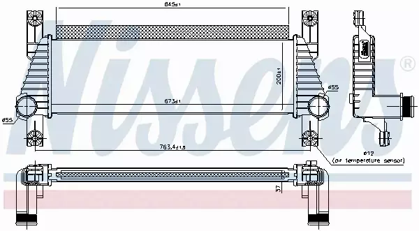 NISSENS CHŁODNICA INTERCOOLER 96222 