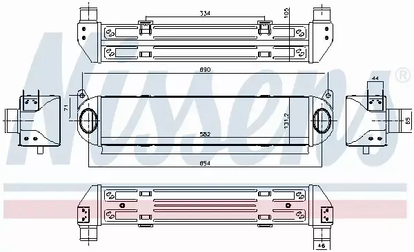 NISSENS CHŁODNICA INTERCOOLER 96243 