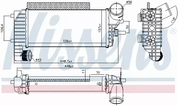 NISSENS CHŁODNICA INTERCOOLER 96251 