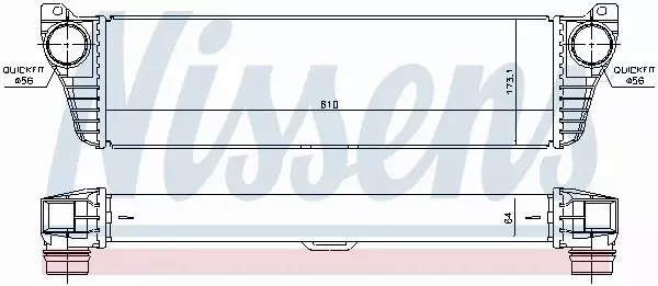 NISSENS CHŁODNICA INTERCOOLER 96261 