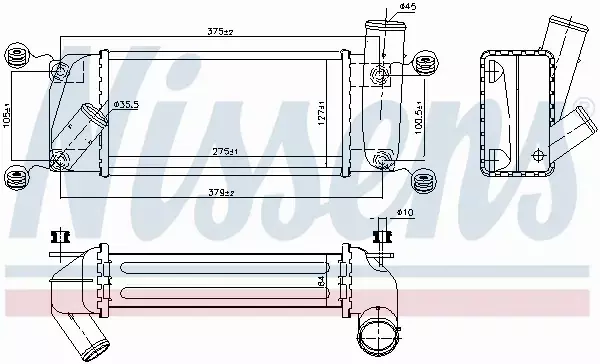 NISSENS INTERCOOLER 96263 