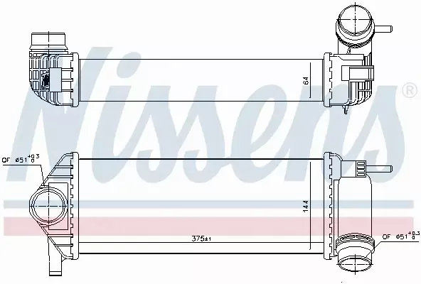 NISSENS CHŁODNICA INTERCOOLER 96308 