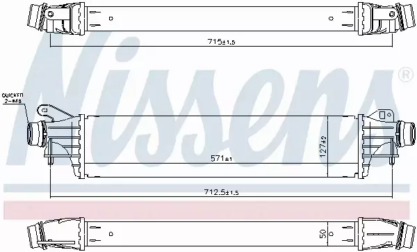 NISSENS INTERCOOLER 96311 