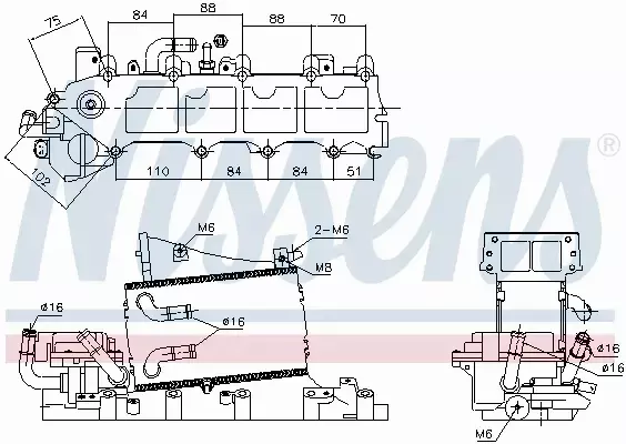 NISSENS INTERCOOLER 96317 