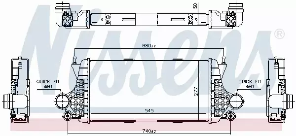 NISSENS INTERCOOLER 96332 