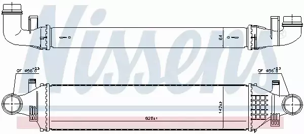 NISSENS INTERCOOLER 96334 