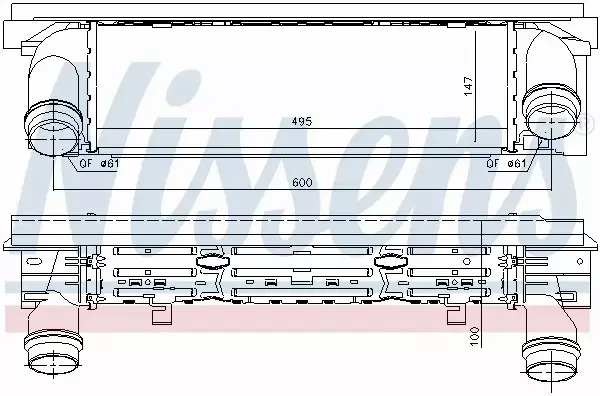 NISSENS INTERCOOLER 96344 