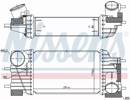 NISSENS CHŁODNICA INTERCOOLER 96360 