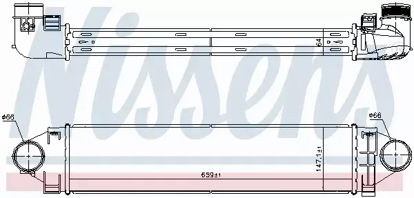 NISSENS CHŁODNICA INTERCOOLER 96368 