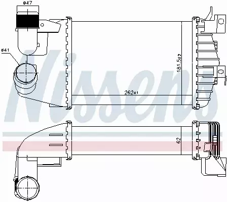 NISSENS INTERCOOLER 96370 